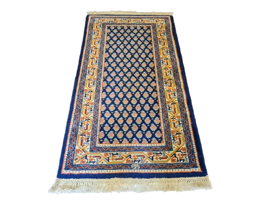 Feiner handgeknüpfter Perser Teppich Sarough Orientteppich Handwerksqualität 142x76cm