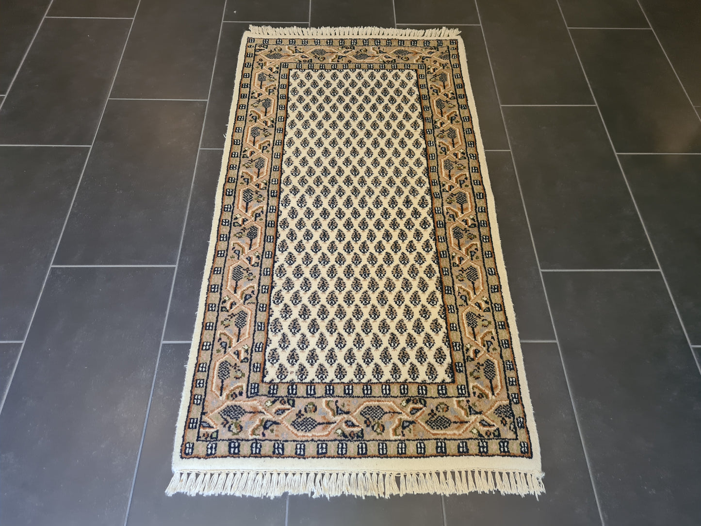 Feiner Handgeknüpfter Perser Teppich Sarough Orientteppich 141x75cm