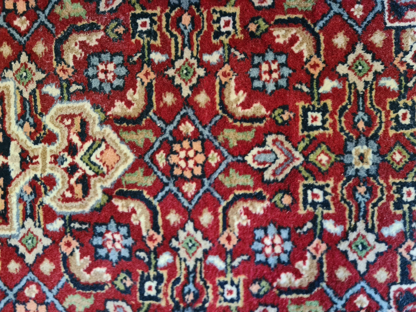 Feiner handgeknüpfter Perser Teppich Bidjar Orientteppich 138x74cm