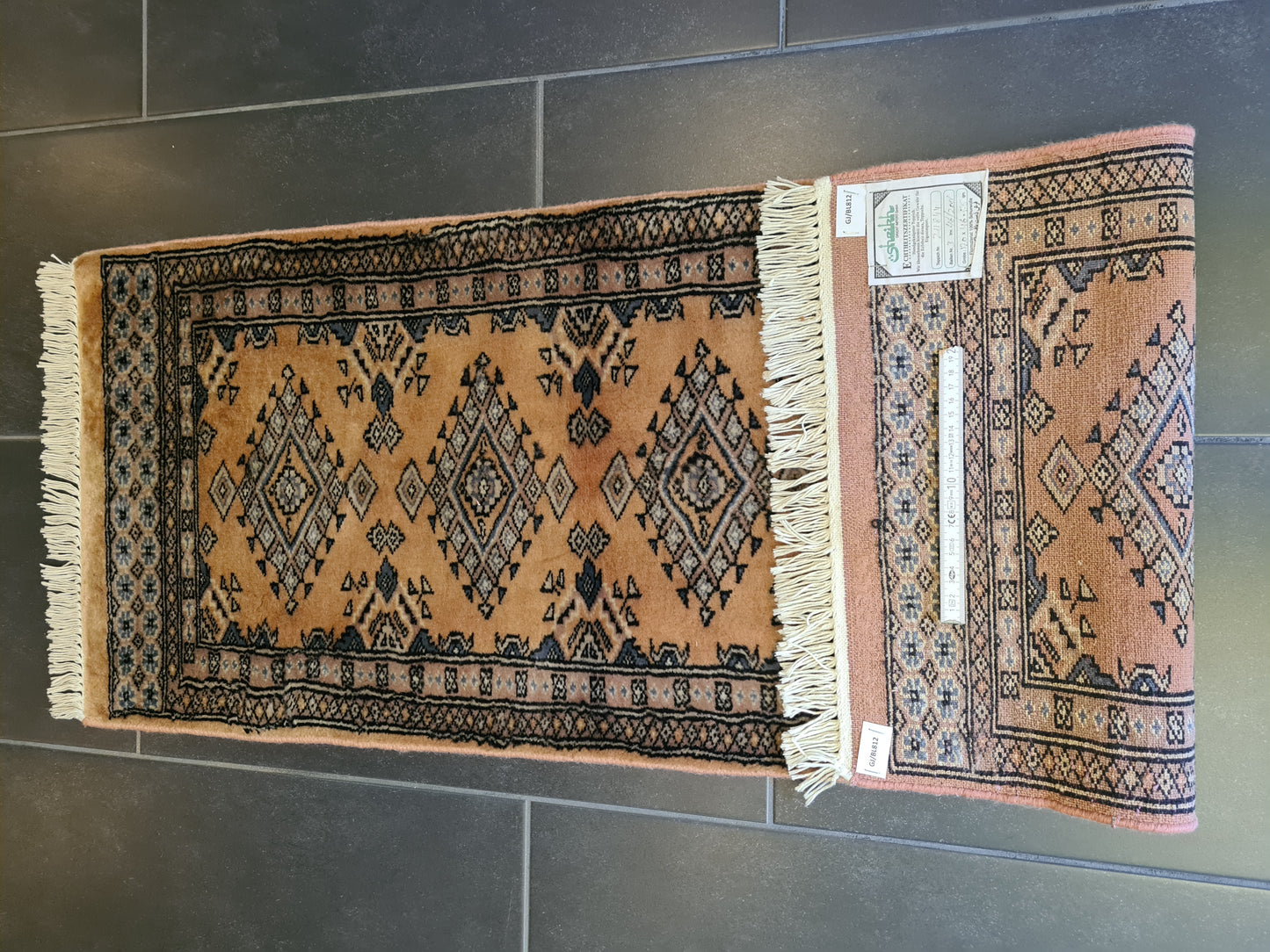 Feiner Handgeknüpfter Perser Teppich Orientteppich Buchara Jomut 122x47cm