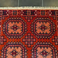 Antiker Handgeknüpfter Orientteppich Afghan Art déco 132x80cm