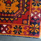 Antiker Handgeknüpfter Orientteppich Afghan Art déco 132x80cm