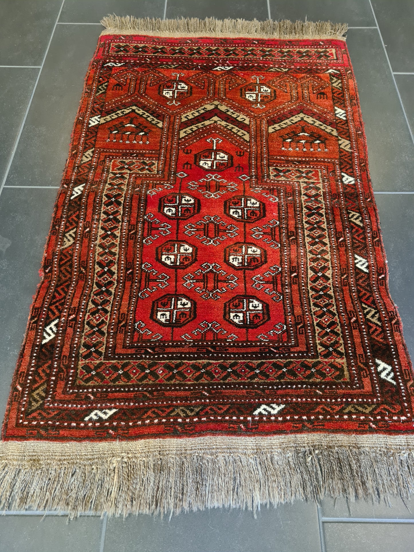 Antiker Handgeknüpfter Perser Teppich Orientteppich Afghan 108x69cm