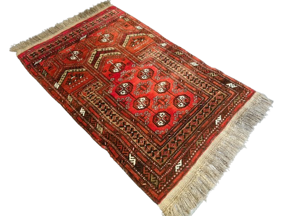 Antiker Handgeknüpfter Perser Teppich Orientteppich Afghan 108x69cm