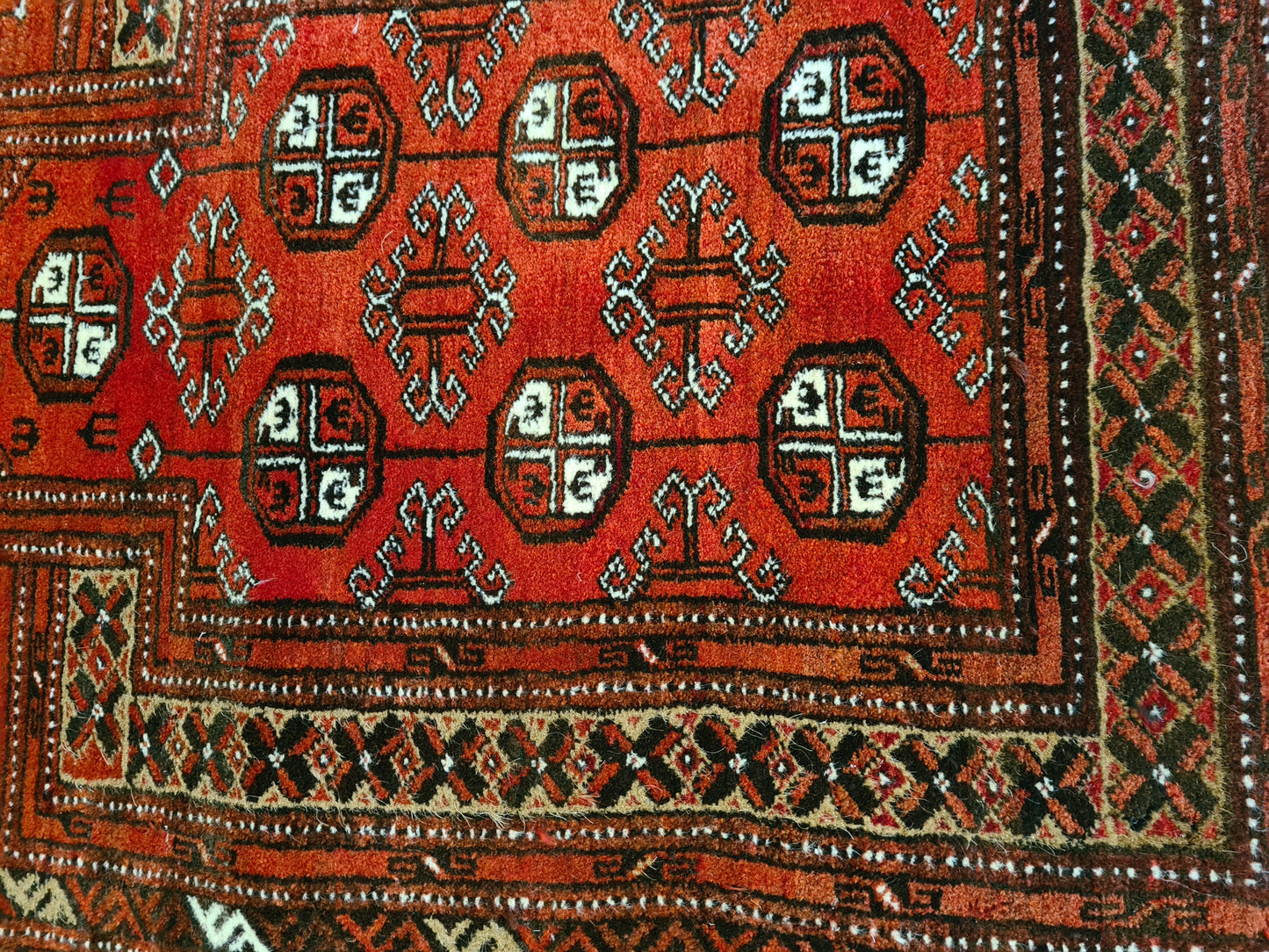 Antiker Handgeknüpfter Perser Teppich Orientteppich Afghan 108x69cm