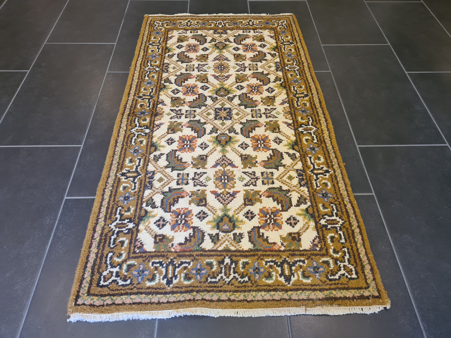 Edler Handgeknüpfter Perser Teppich Orientteppich Bidjar 137x75cm