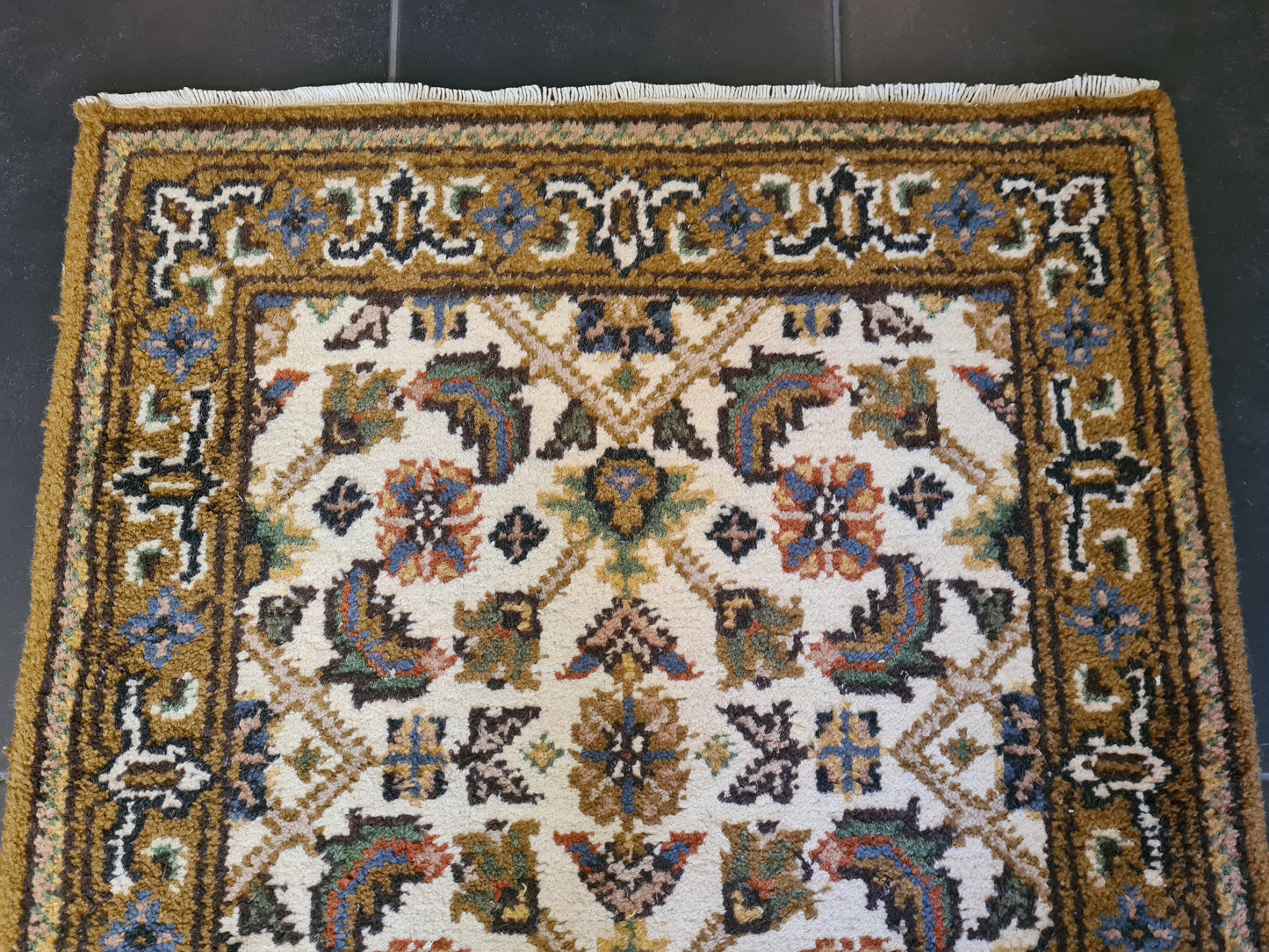 Edler Handgeknüpfter Perser Teppich Orientteppich Bidjar 137x75cm