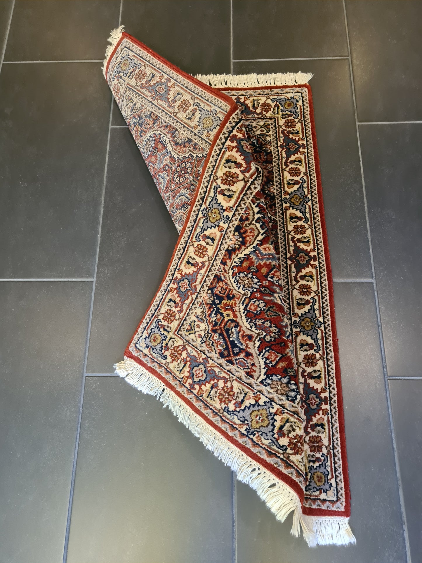 Edler Handgeknüpfter Perser Teppich Bidjar Orientteppich 96x64cm