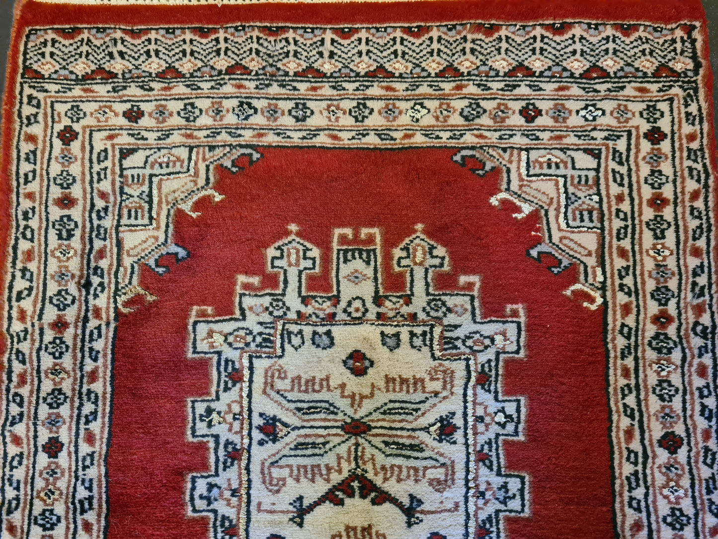 Feiner handgeknüpfter Perser Teppich Orientteppich Buchara Jomut 96x61cm