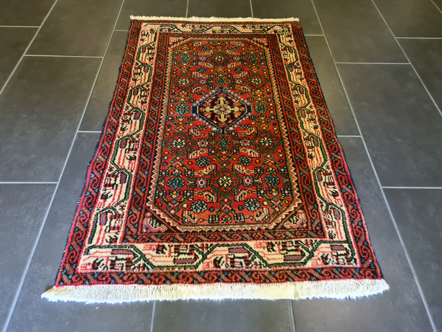 Antiker Feiner Handgeknüpfter Perser Teppich Orientteppich Malaya 119x75cm