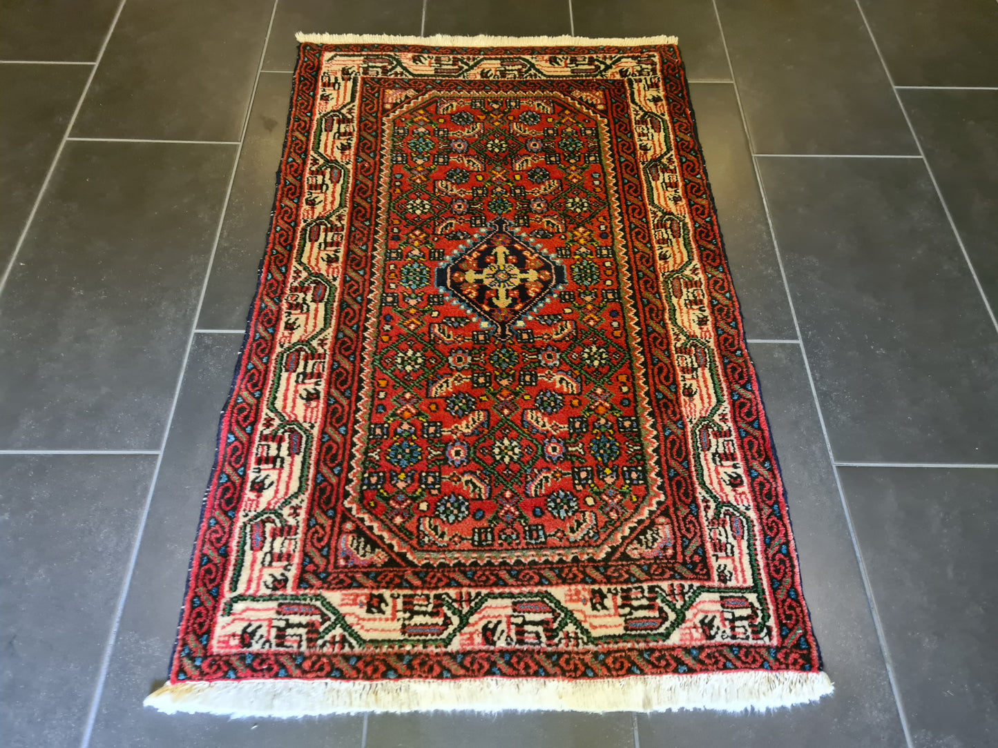 Antiker Feiner Handgeknüpfter Perser Teppich Orientteppich Malaya 119x75cm