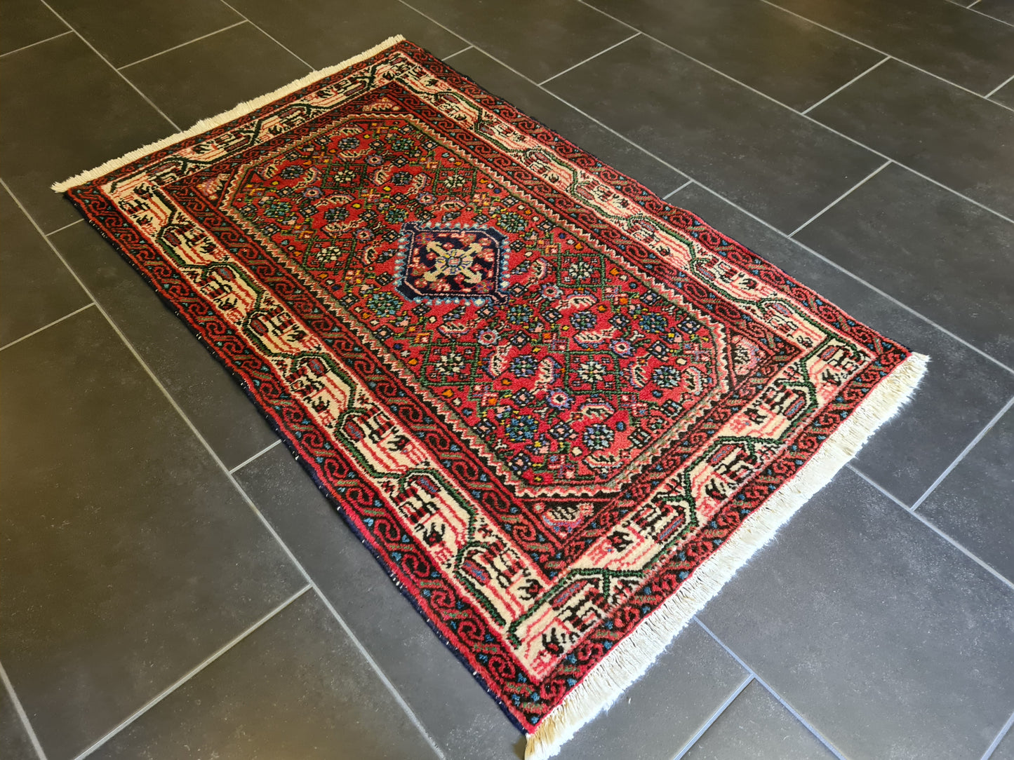 Antiker Feiner Handgeknüpfter Perser Teppich Orientteppich Malaya 119x75cm