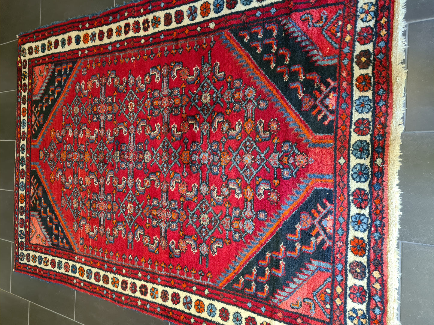 Antiker Handgeknüpfter Perser Teppich Malaya Orientteppich 199x135cm