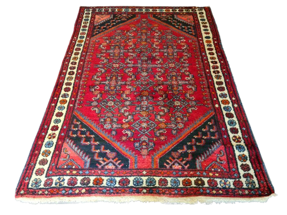 Antiker Handgeknüpfter Perser Teppich Malaya Orientteppich 199x135cm