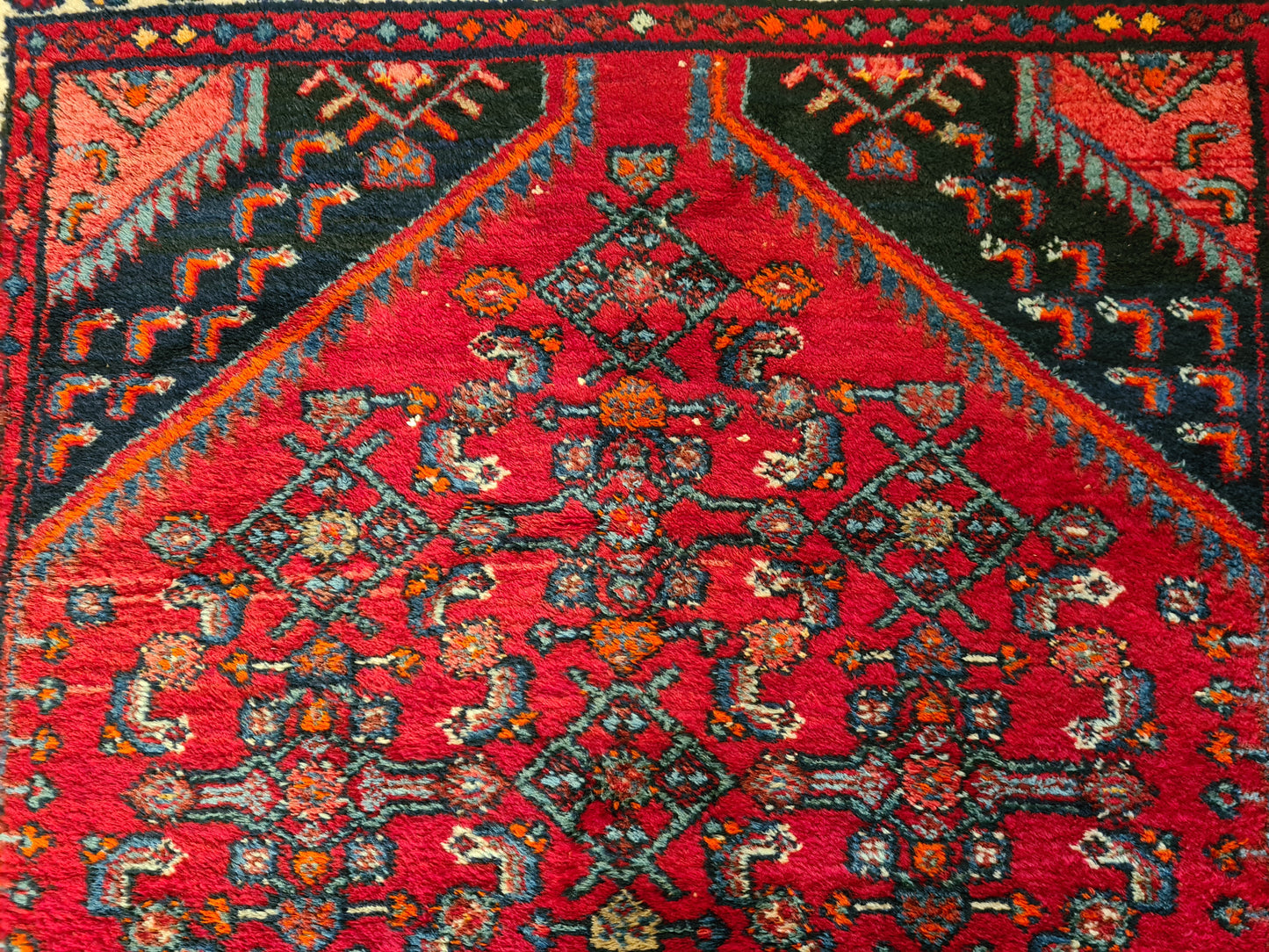 Antiker Handgeknüpfter Perser Teppich Malaya Orientteppich 199x135cm