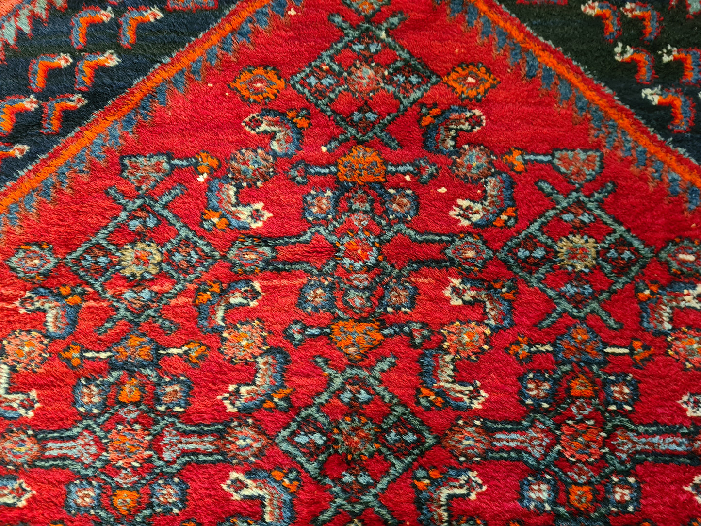 Antiker Handgeknüpfter Perser Teppich Malaya Orientteppich 199x135cm