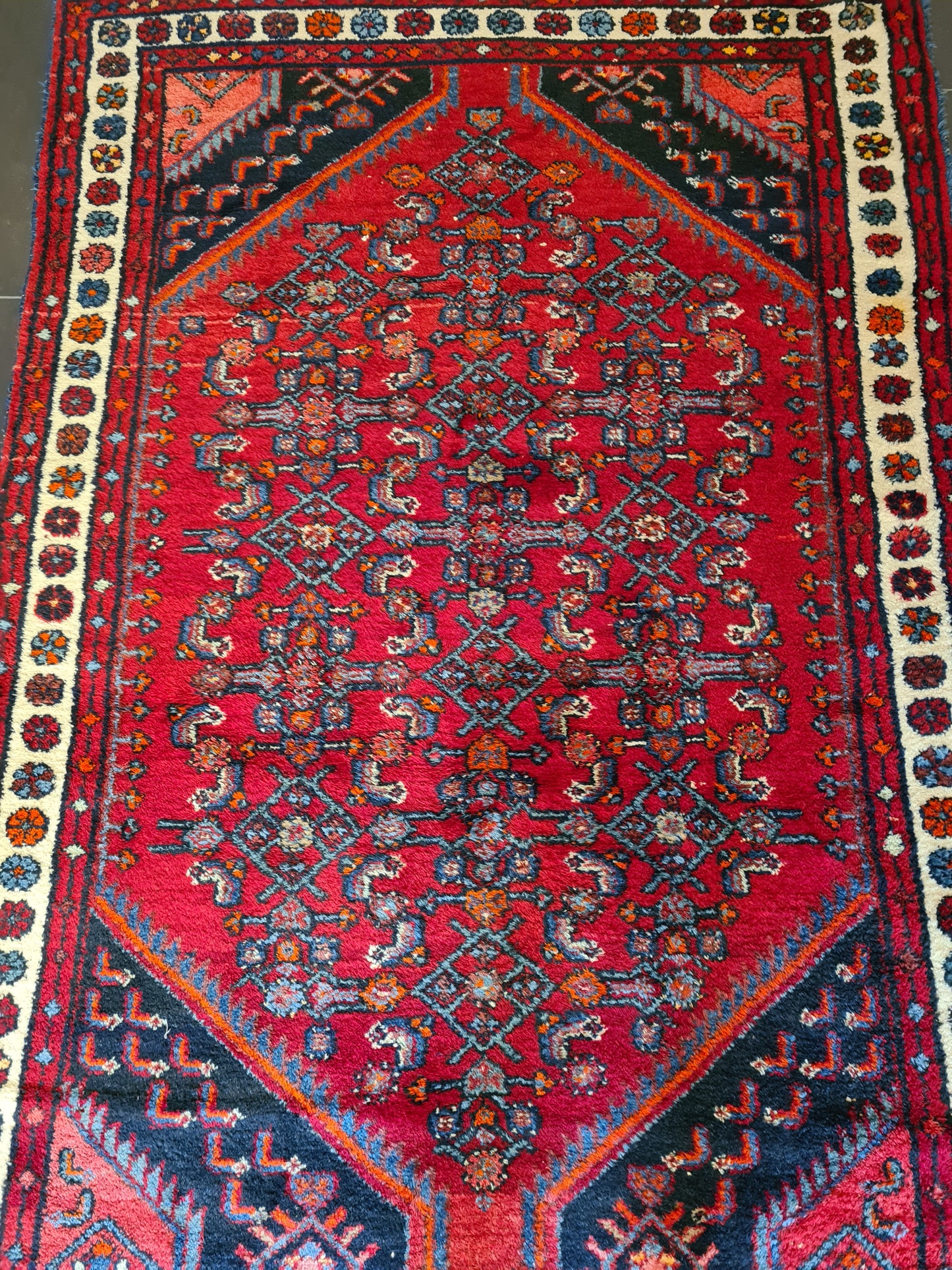 Antiker Handgeknüpfter Perser Teppich Malaya Orientteppich 199x135cm