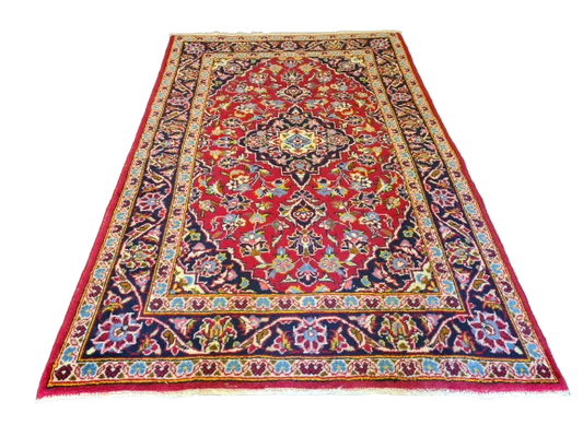 Königlicher Handgeknüpfter Perser Keshan Teppich Orientteppich 156x101cm