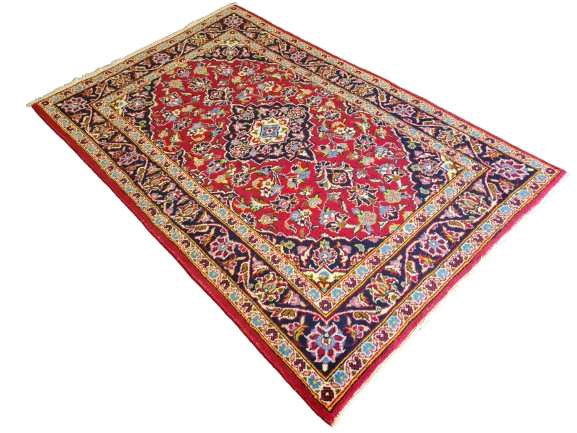 Königlicher Handgeknüpfter Perser Keshan Teppich Orientteppich 156x101cm