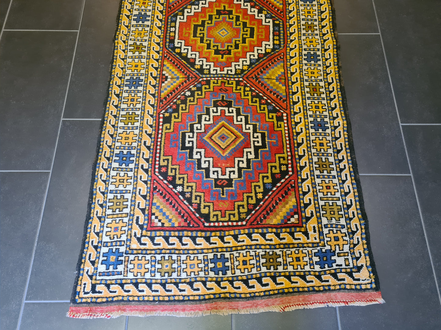 Antiker Feiner Handgeknüpfter Perserteppich Orientteppich Anatol Kasak 301x90cm