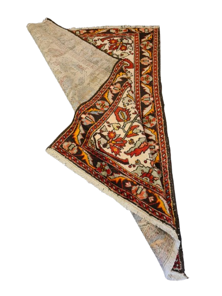 Antiker Feiner Handgeknüpfter Perser Teppich Sarough Hamedan 182x137cm