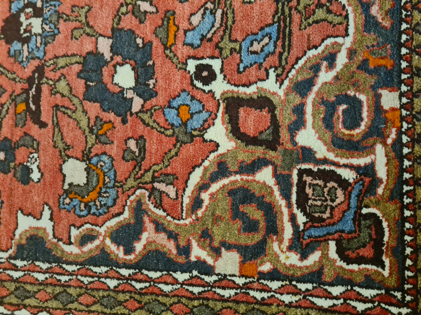 Antiker Feiner Handgeknüpfter Perser Teppich Isfahan Najafabad 208x146cm