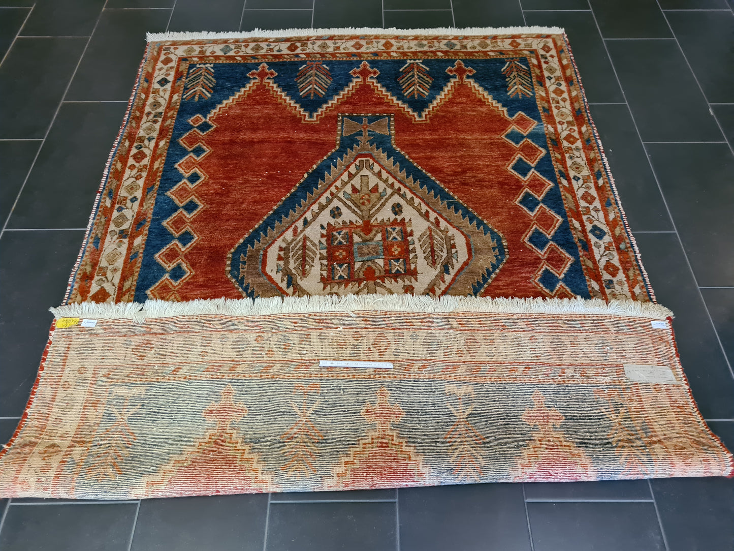 Antiker Feiner Handgeknüpfter Perserteppich Afshari Orientteppich 232x170cm