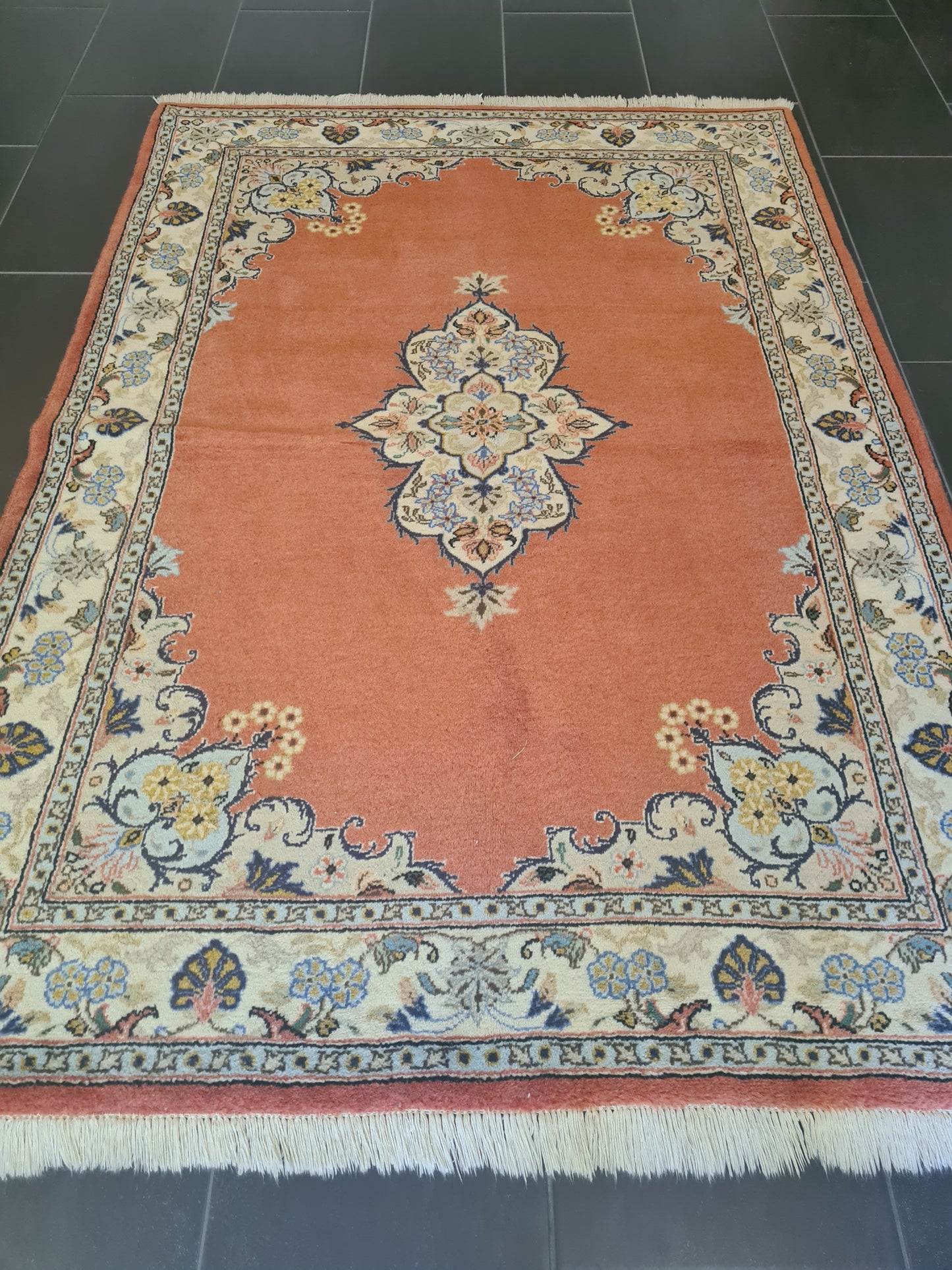 Königlicher Feiner Handgeknüpfter Perser Teppich Orientteppich Ghoum 184x131cm