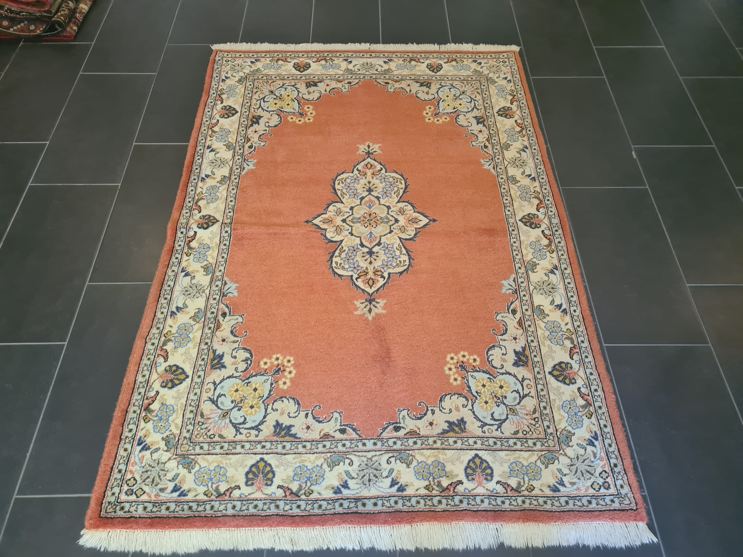 Königlicher Feiner Handgeknüpfter Perser Teppich Orientteppich Ghoum 184x131cm