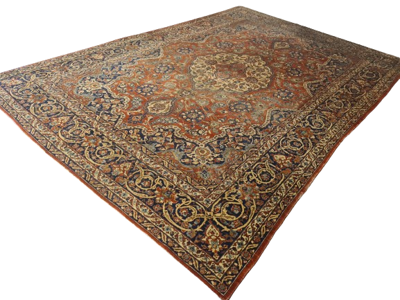 Antiker Prachtvoller Isfahan Orientteppich 390x262cm