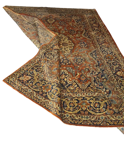 Antiker Prachtvoller Isfahan Orientteppich 390x262cm