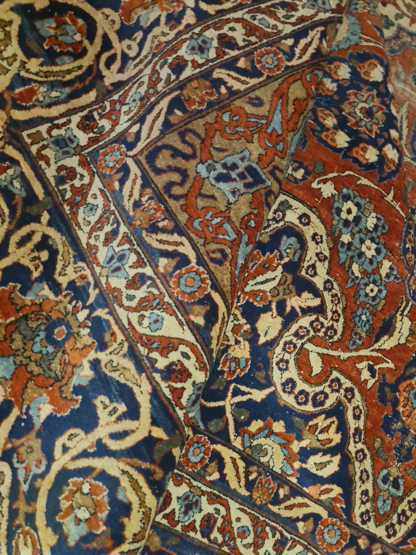 Antiker Prachtvoller Isfahan Orientteppich 390x262cm