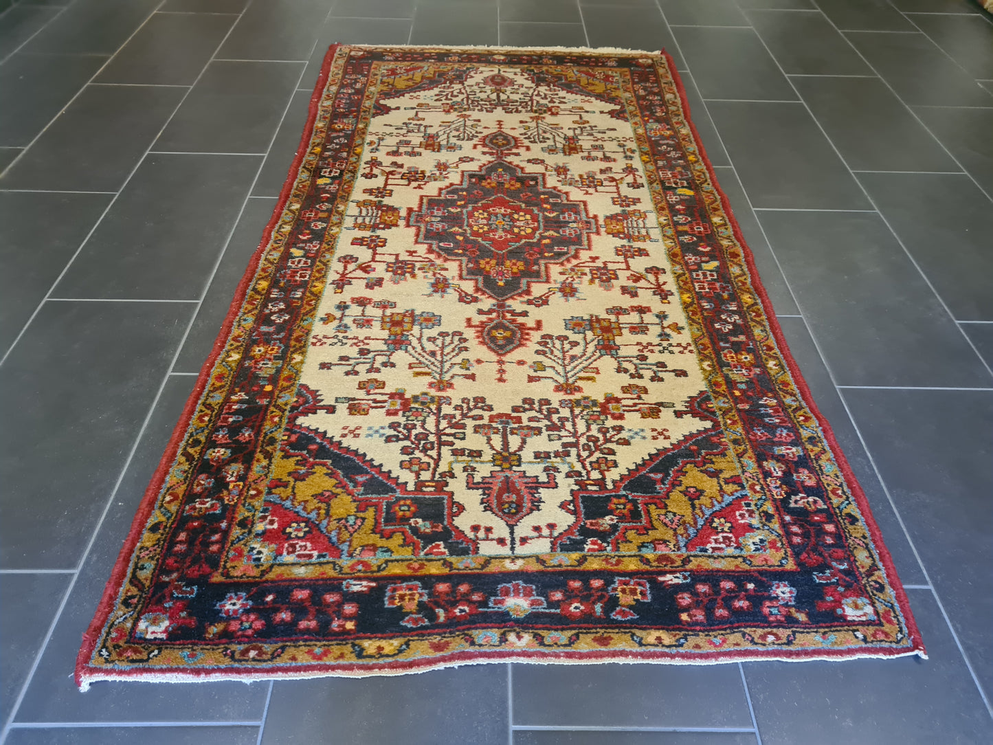 Antiker Handgeknüpfter Perser Teppich Malaya Orientteppich 209x109cm