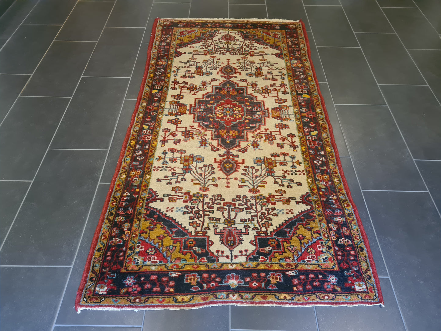 Antiker Handgeknüpfter Perser Teppich Malaya Orientteppich 209x109cm