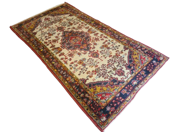 Antiker Handgeknüpfter Perser Teppich Malaya Orientteppich 209x109cm