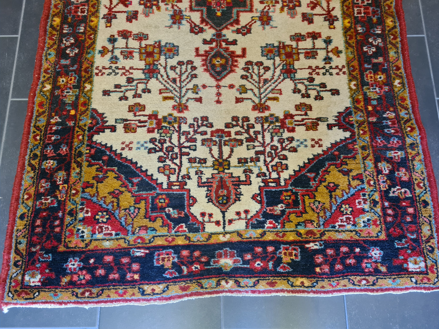 Antiker Handgeknüpfter Perser Teppich Malaya Orientteppich 209x109cm