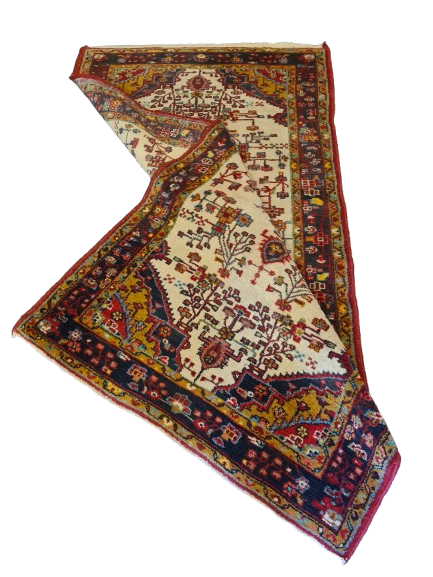 Antiker Handgeknüpfter Perser Teppich Malaya Orientteppich 209x109cm