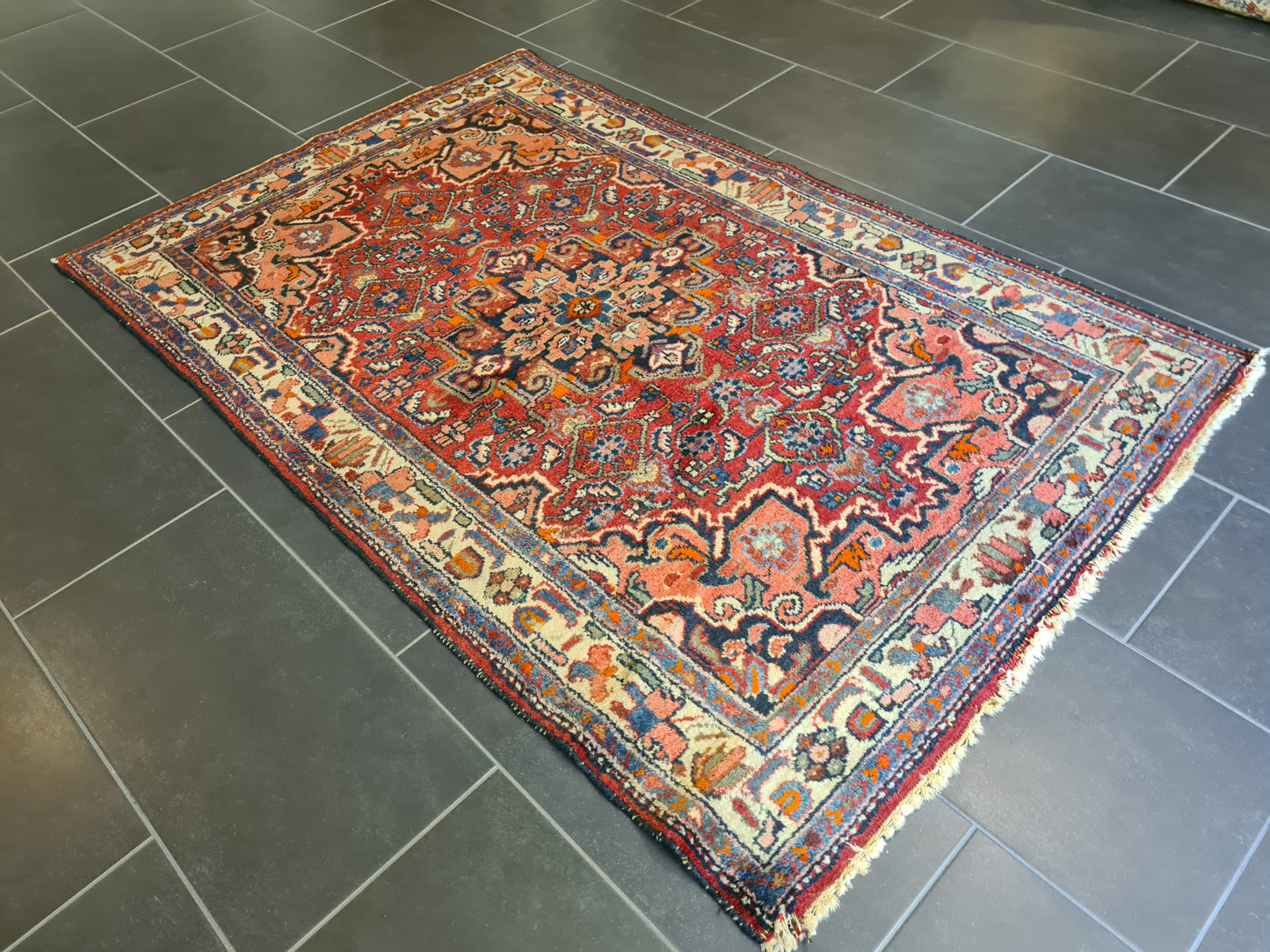 Antiker Handgeknüpfter Perser Teppich Orientteppich Malaya 170x112cm