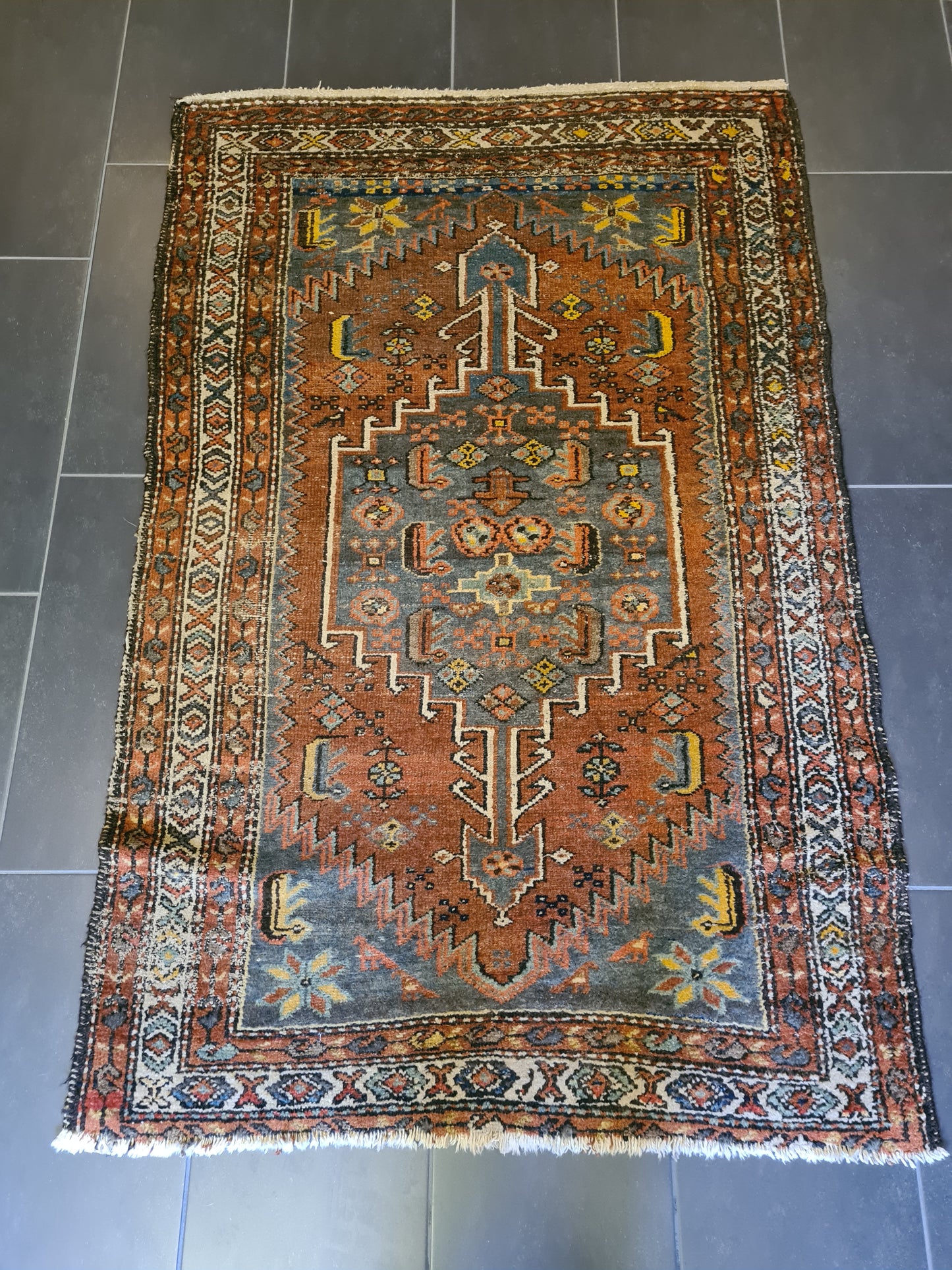 Antiker Feiner Handgeknüpfter Perserteppich Orientteppich Malaya 170x110cm