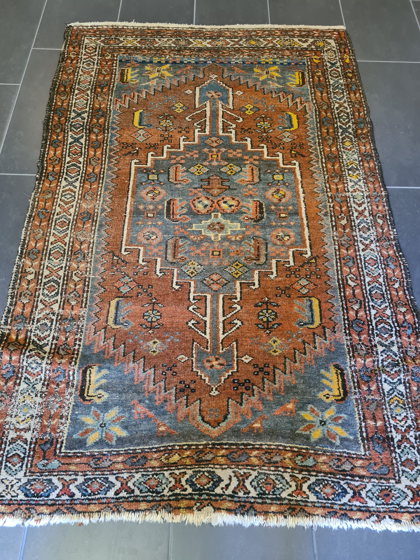 Antiker Feiner Handgeknüpfter Perserteppich Orientteppich Malaya 170x110cm