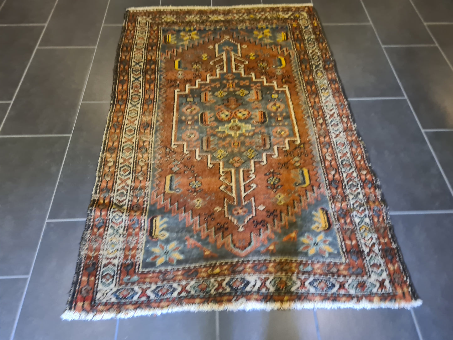 Antiker Feiner Handgeknüpfter Perserteppich Orientteppich Malaya 170x110cm