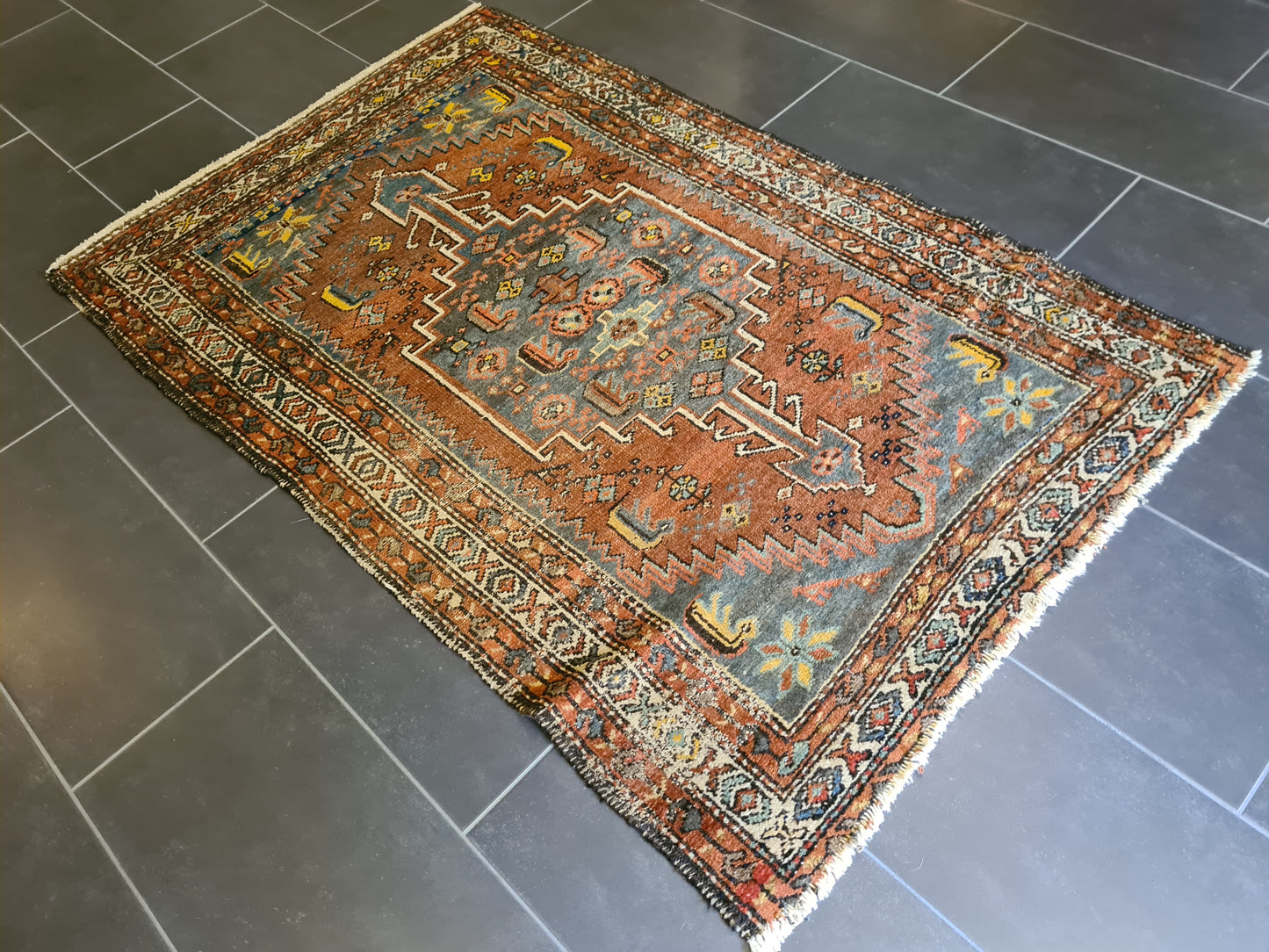 Antiker Feiner Handgeknüpfter Perserteppich Orientteppich Malaya 170x110cm