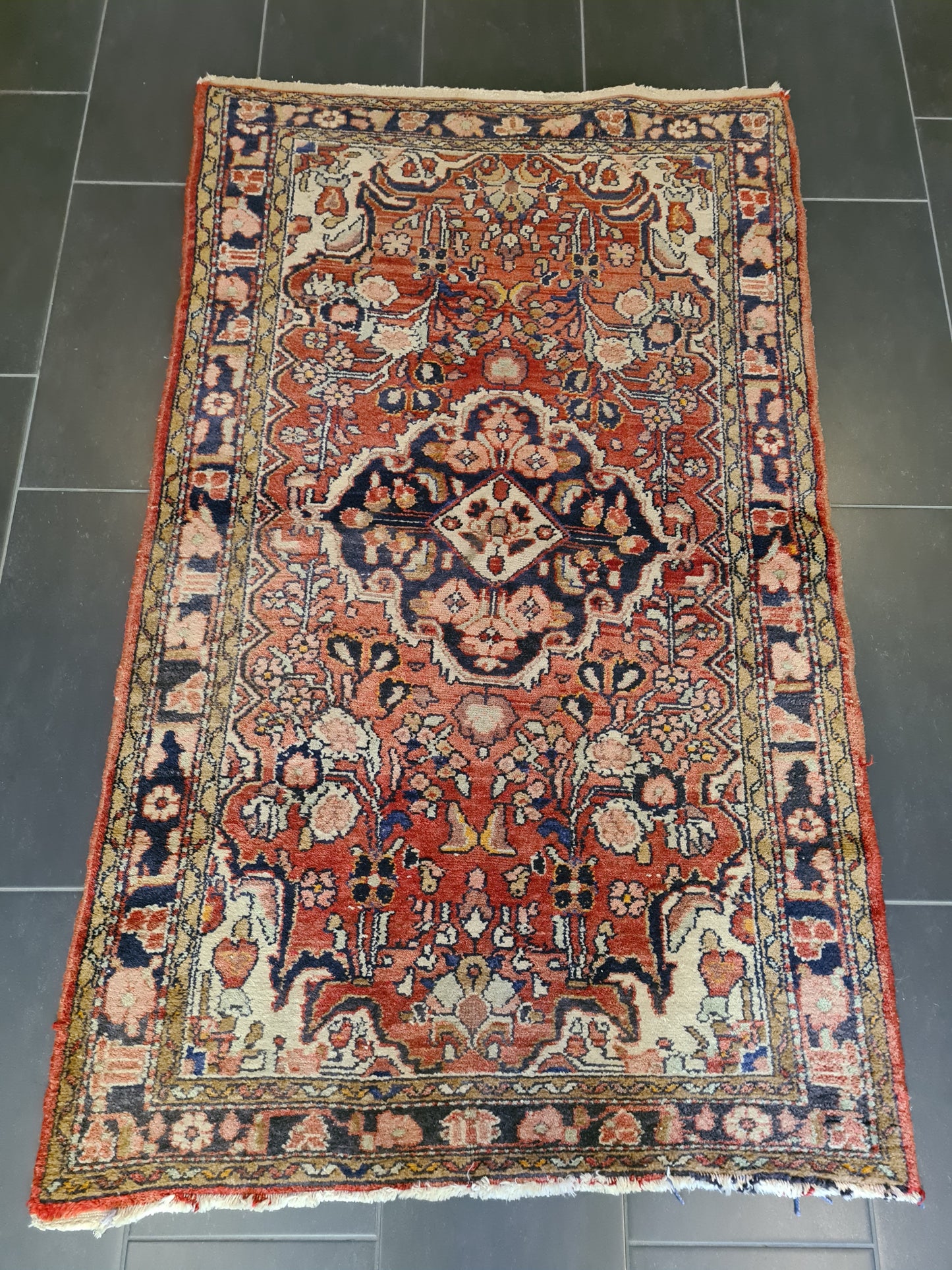 Handgeknüpfter Teppich Orientteppich Sarough Hamedan 183x108cm