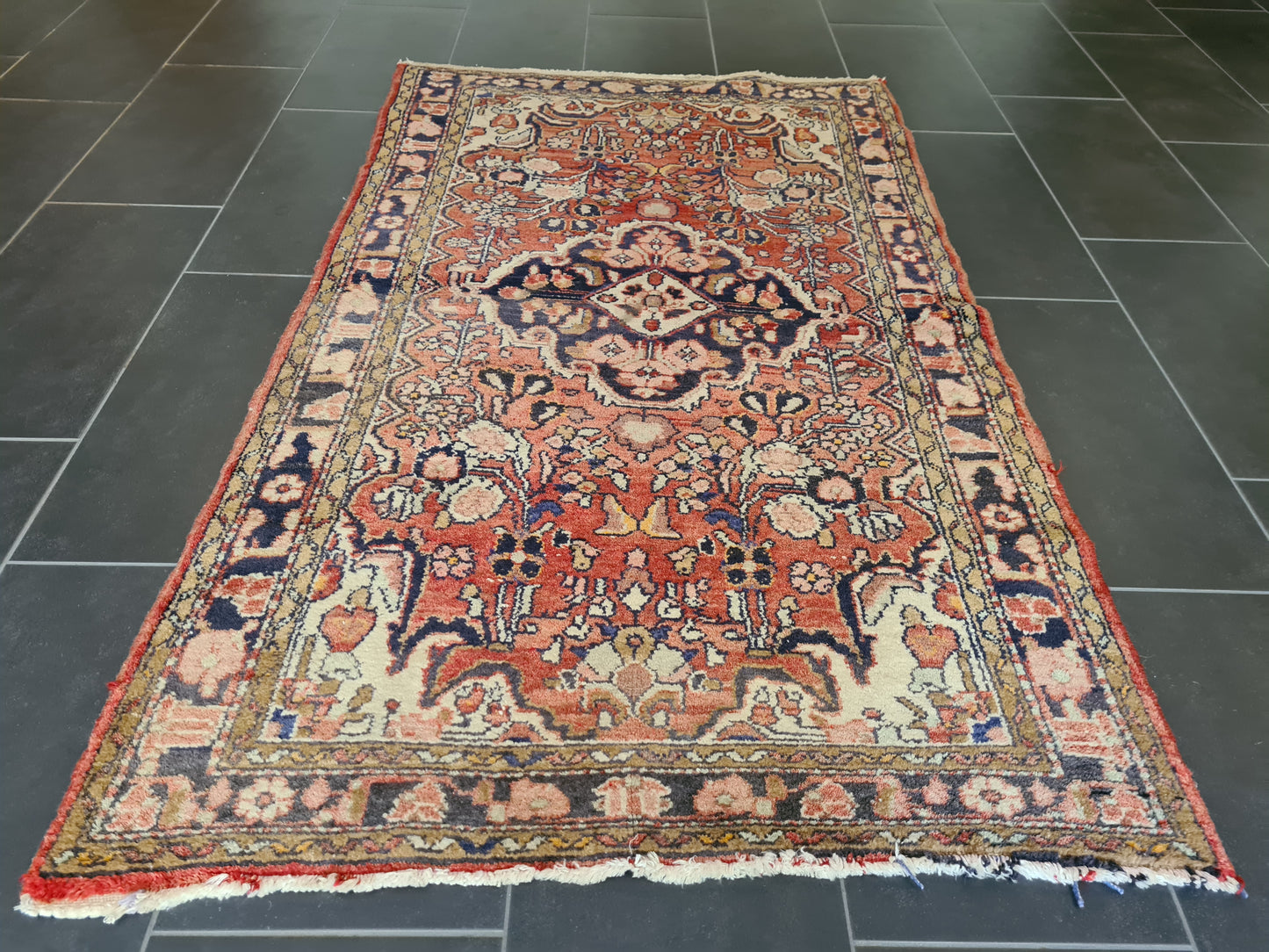 Handgeknüpfter Teppich Orientteppich Sarough Hamedan 183x108cm