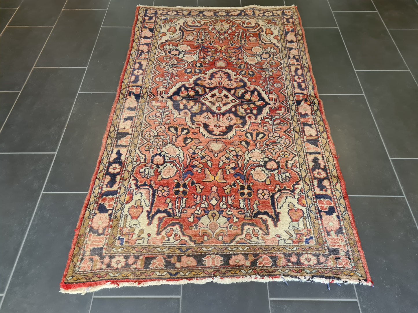 Handgeknüpfter Teppich Orientteppich Sarough Hamedan 183x108cm