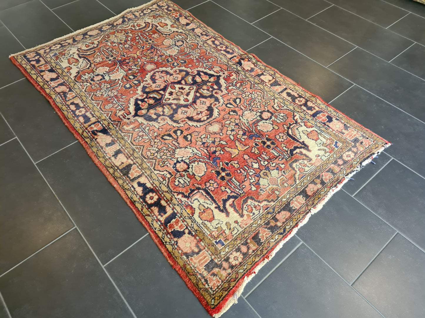 Handgeknüpfter Teppich Orientteppich Sarough Hamedan 183x108cm