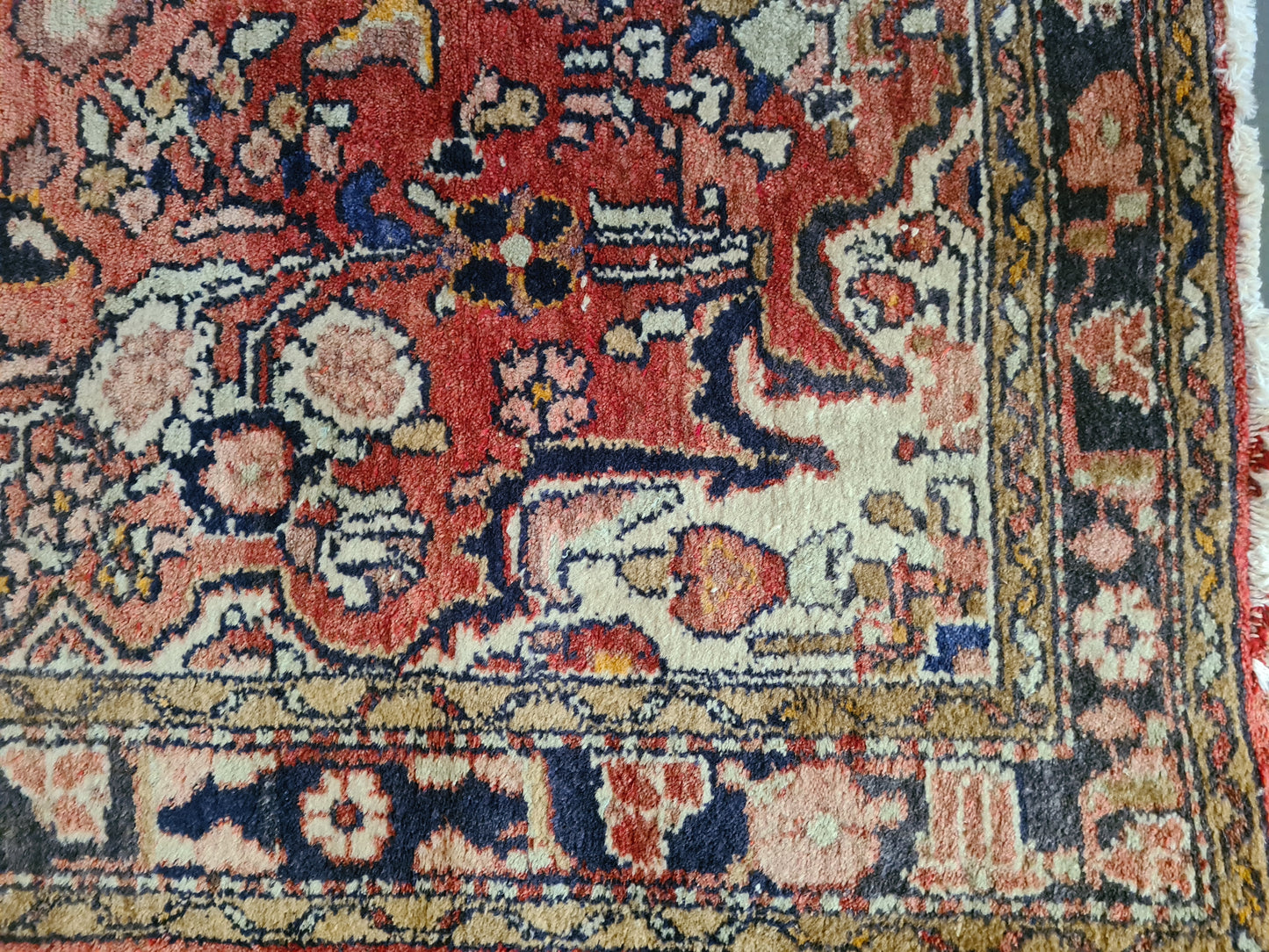 Handgeknüpfter Teppich Orientteppich Sarough Hamedan 183x108cm