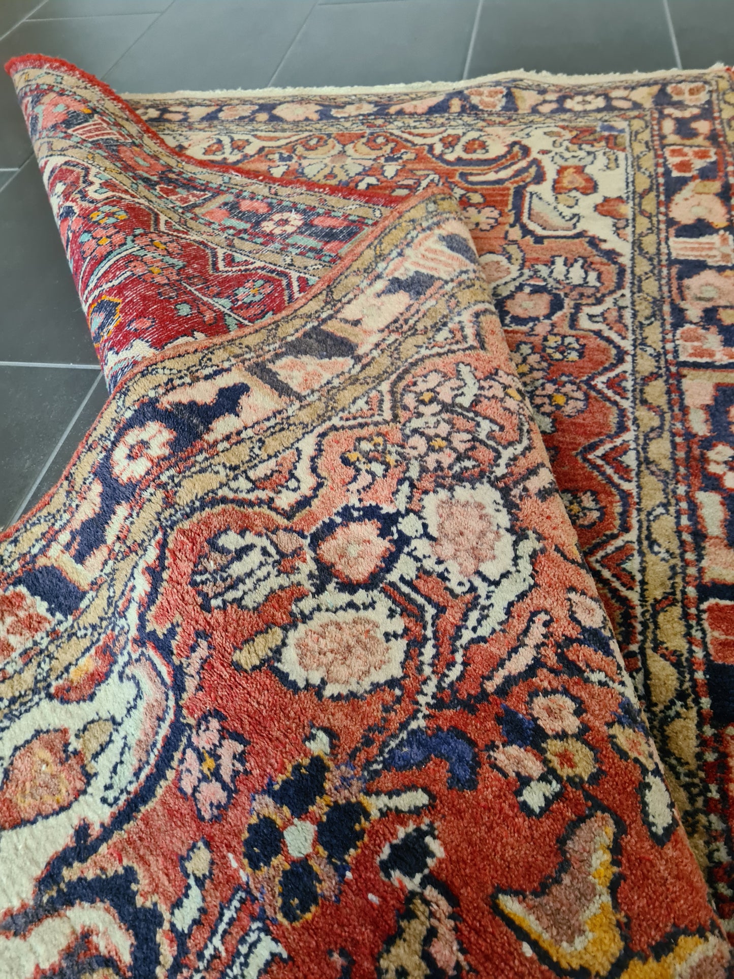 Handgeknüpfter Teppich Orientteppich Sarough Hamedan 183x108cm