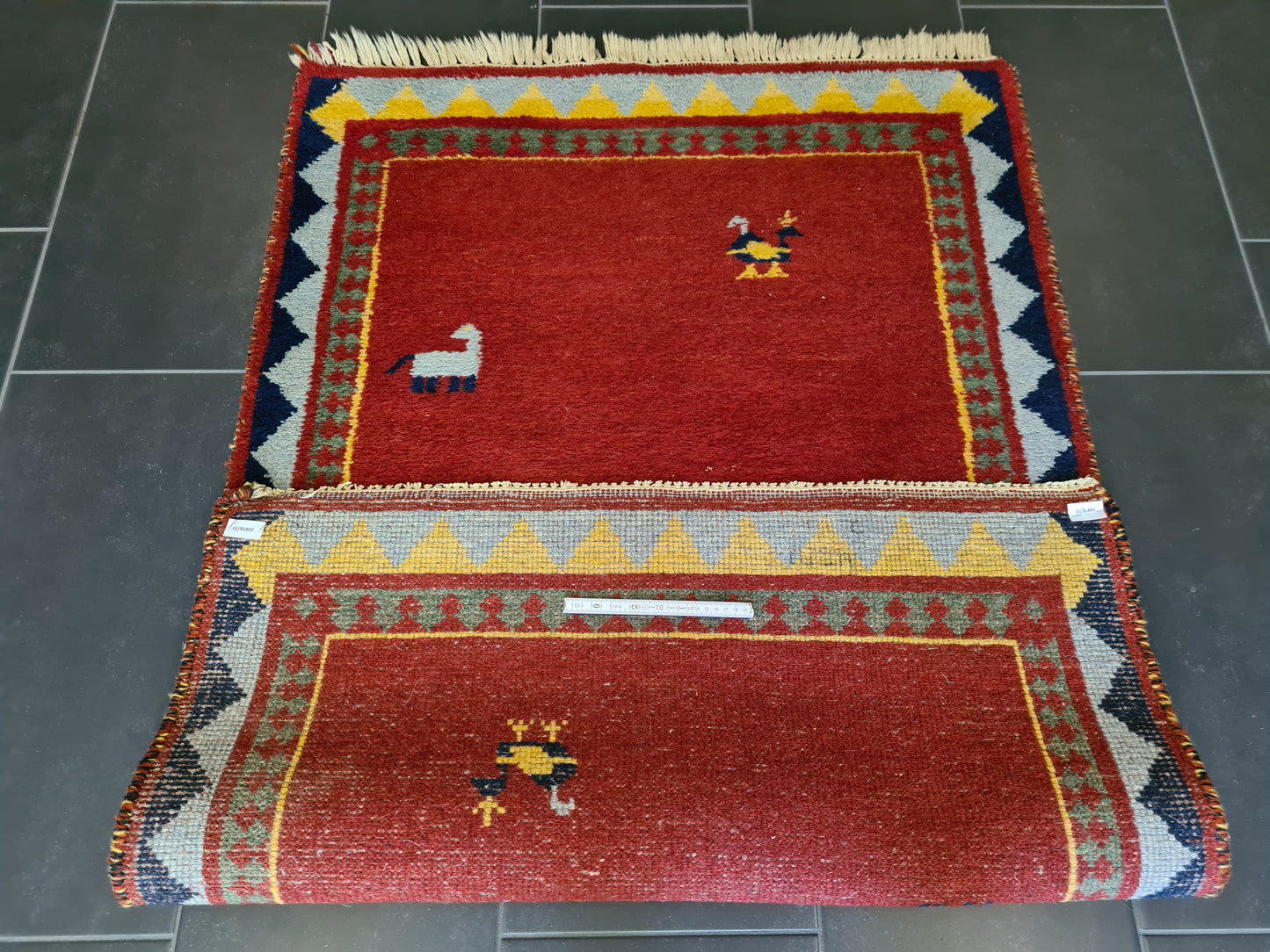 Dekorativer Handgeknüpfter Perser Teppich Orientteppich Gabbeh 152x99cm