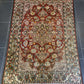 Antiker Perser Teppich Isfahan Handgeknüpfter Orientteppich 201x140cm